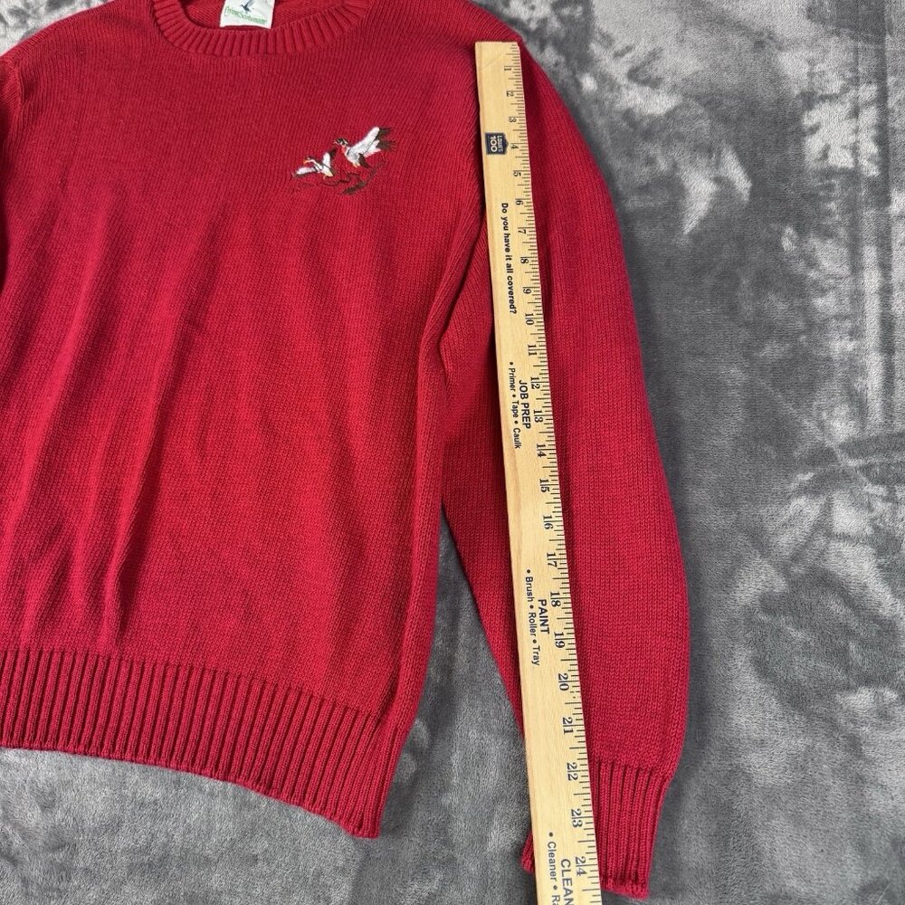 Flying Scotsman Sweater Men’s Large Wool Grandpa Fisherman 90s Vintage Retro Red - Picture 5 of 9